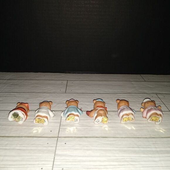 Homco Vintage 1980 Set Of 6 Collectible Career Professional Bear Figurines #8820 - Picture 5 of 10